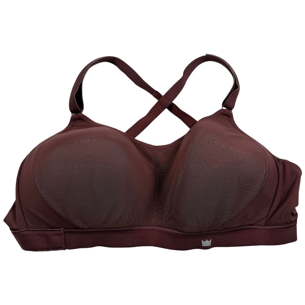 SHEFIT Sports Bra Womens Maroon High Impact Adjustable Athletic